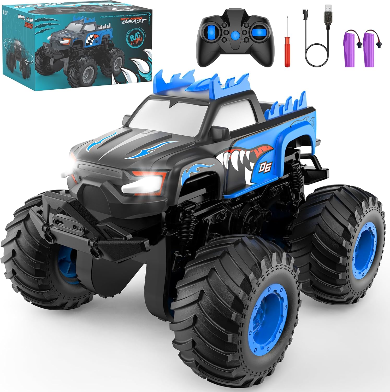Remote Control Car for Kids, All Terrain Monster Truck Fun