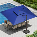 10 X 13 FT Cantilever Patio Umbrella with Base Included - Large Offset