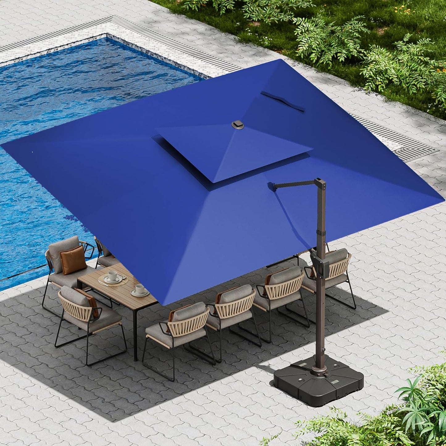 10 X 13 FT Heavy Duty Cantilever Patio Umbrella for Outdoor Use