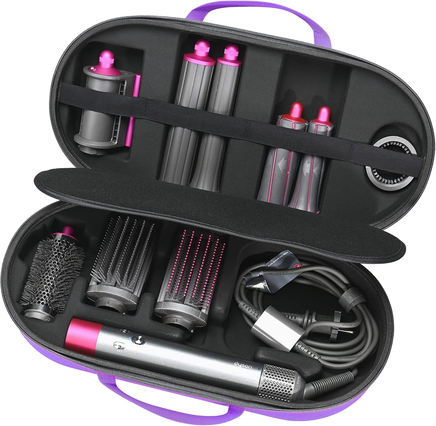 Dyson Airwrap Styler Case - Organize 4 Barrels! ~ Violet