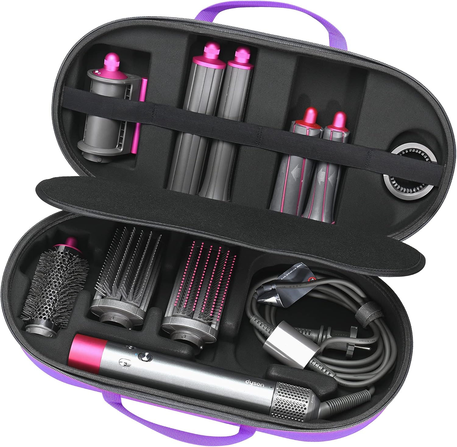 Dyson Airwrap Styler Case - Organize 4 Barrels! ~ Violet