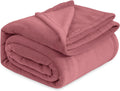 Bedsure GentleSoft Fleece King Size Blanket Rose Pink - Lightweight