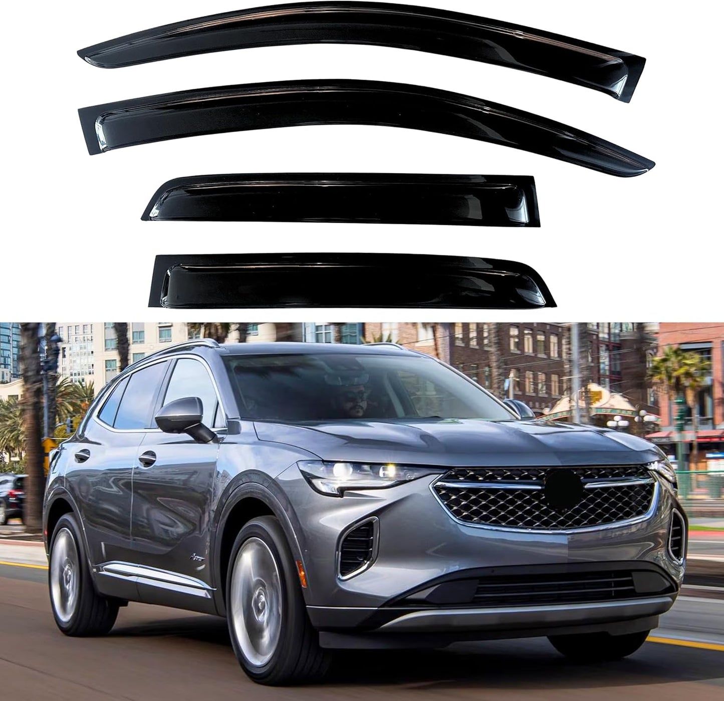 KPY Window Visor for Buick Envision 2021-2023 - Rain Guard