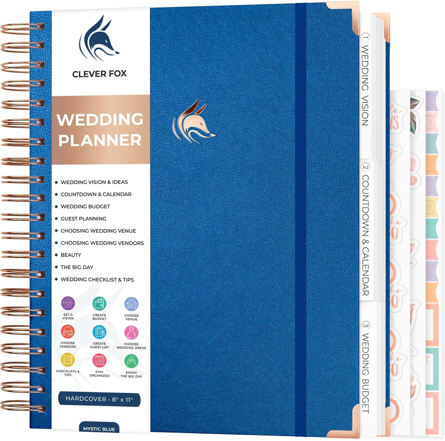 Clever Fox Wedding Planner Notebook Organizer for Bride's Dream