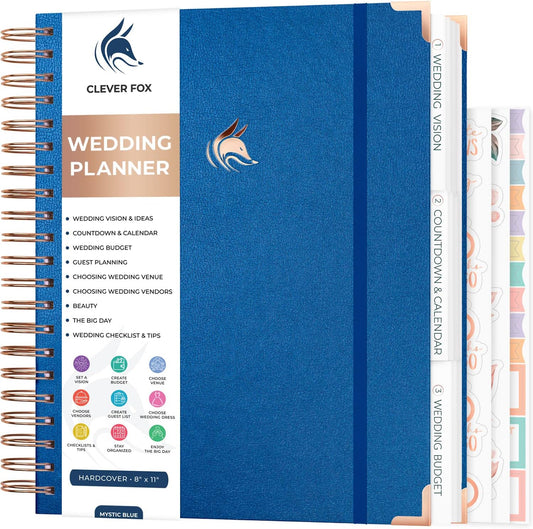 Clever Fox Wedding Planner Notebook Organizer for Bride's Dream