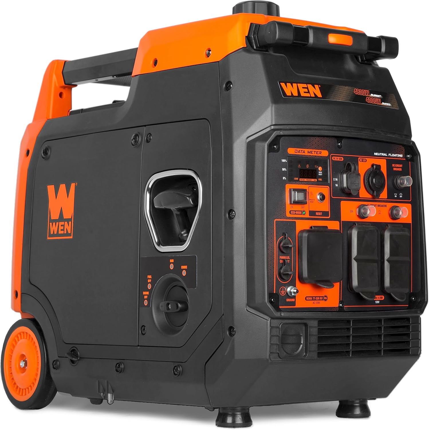 WEN Quiet Lightweight 4800-Watt RV-Ready Inverter Generator