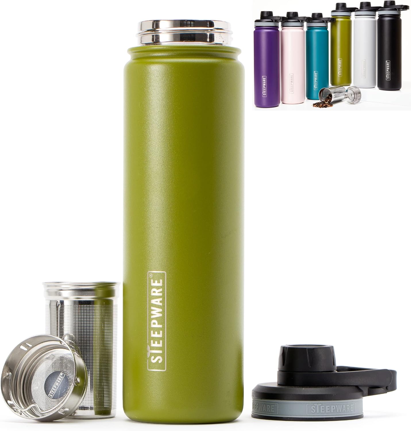 The Tea Spot Steepware Tea Tumbler - Insulated Travel Bottle