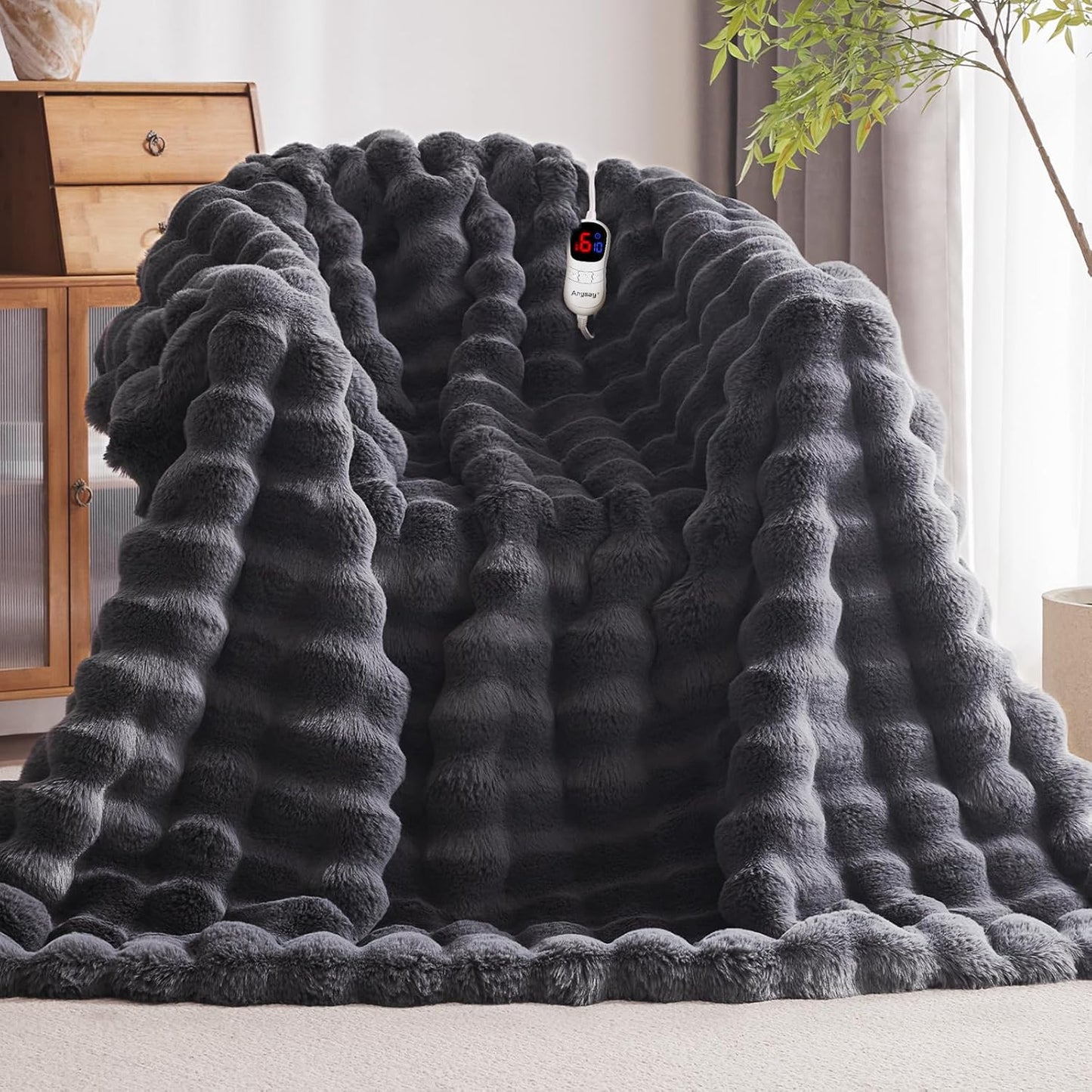 Heated Blanket Queen Size with 10 Heat Levels and Auto-Off