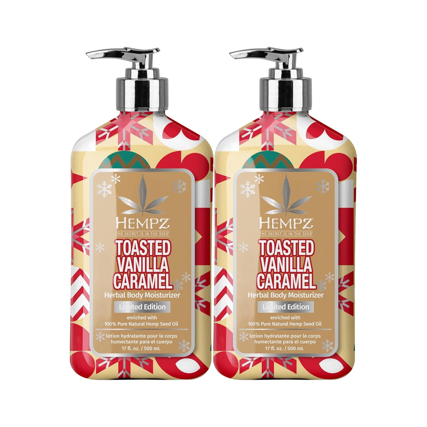 Hempz Toasted Vanilla Caramel Body Lotion for All Skin Types