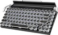 Taiahiro Retro Bluetooth Keyboard: Vintage Style, Clicky Blue Switches