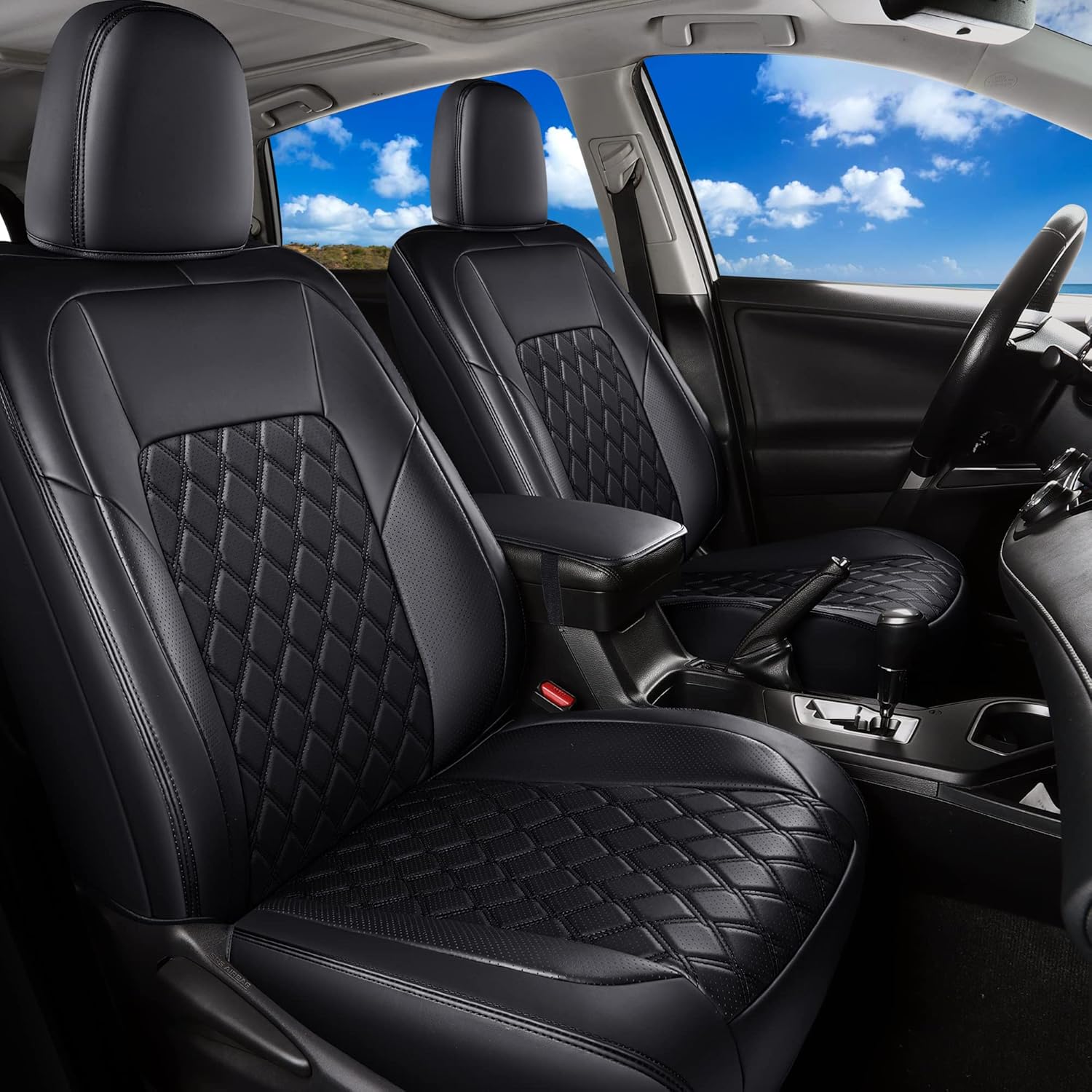 Huidasource Car Seat Covers for Toyota RAV4 Full Coverage Set