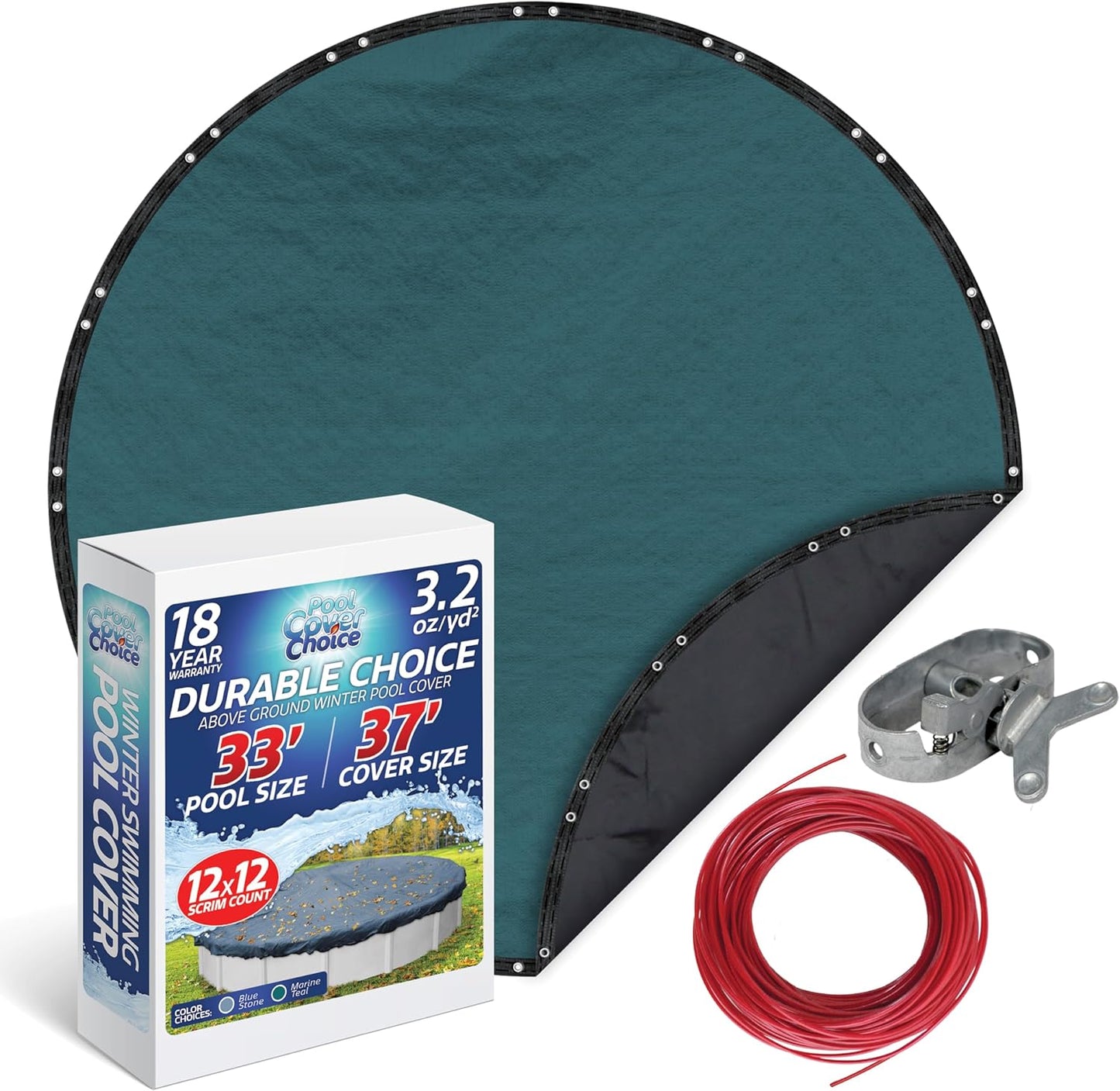Durable Winter Swimming Pool Cover for 33 ft Round Pools