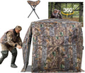 Hunting Blind 270/360 Degree See Through Ground Blind - Spacious View