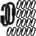 3.5 Black Chain Quick Link Set of 20 for Heavy Duty Use