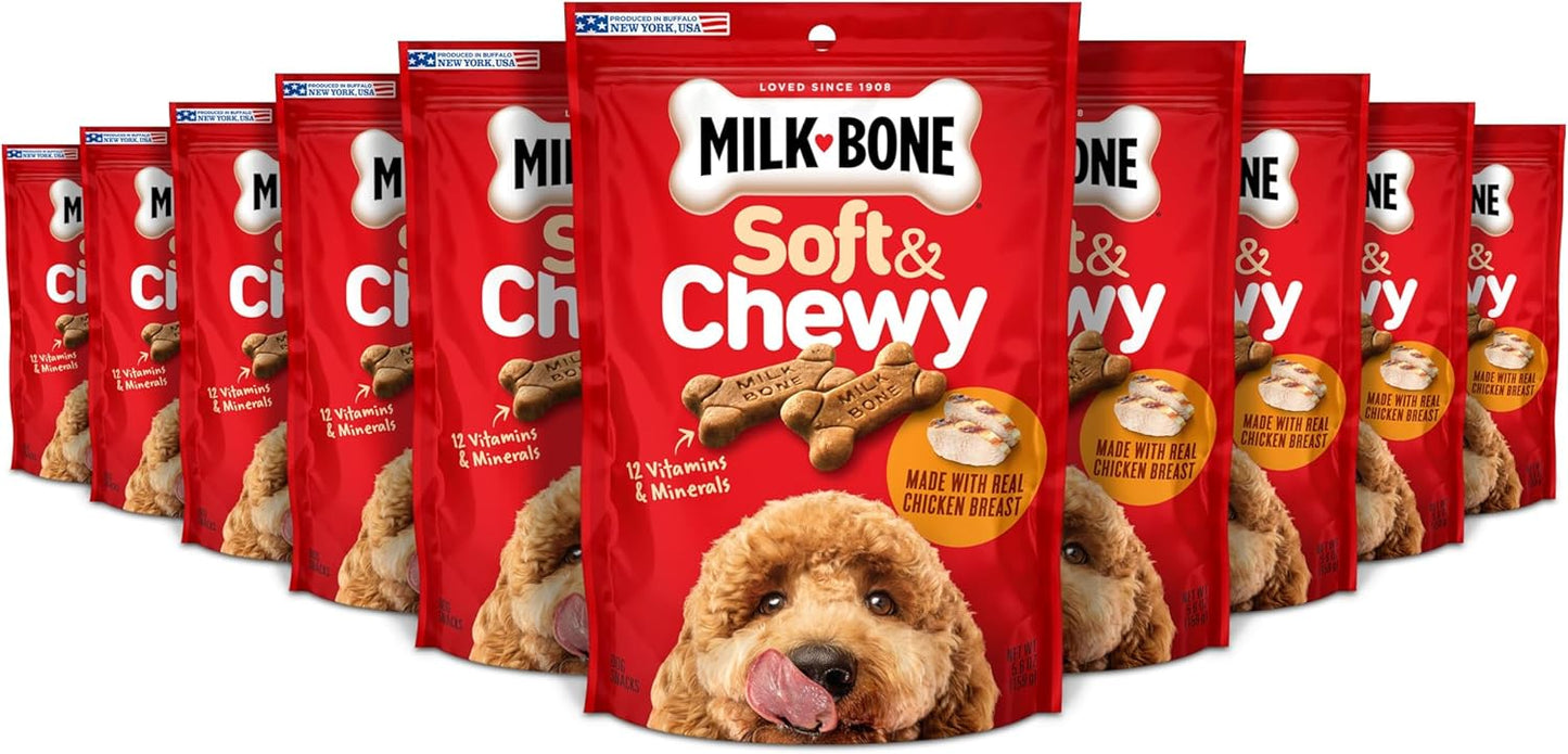 Milk-Bone Soft & Chewy Dog Treats with Real Chicken Breast