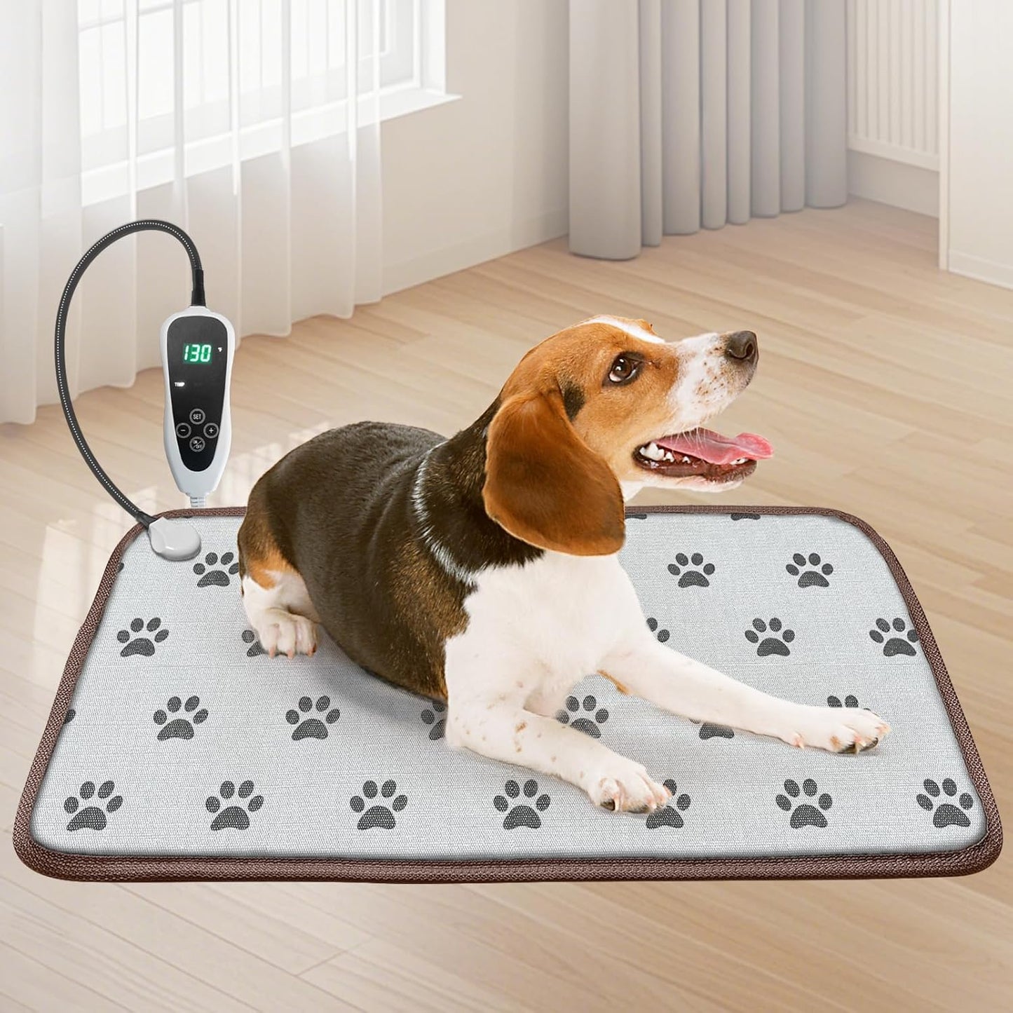 Dog Heating Pad with Smart Thermostat for Puppies and Kittens