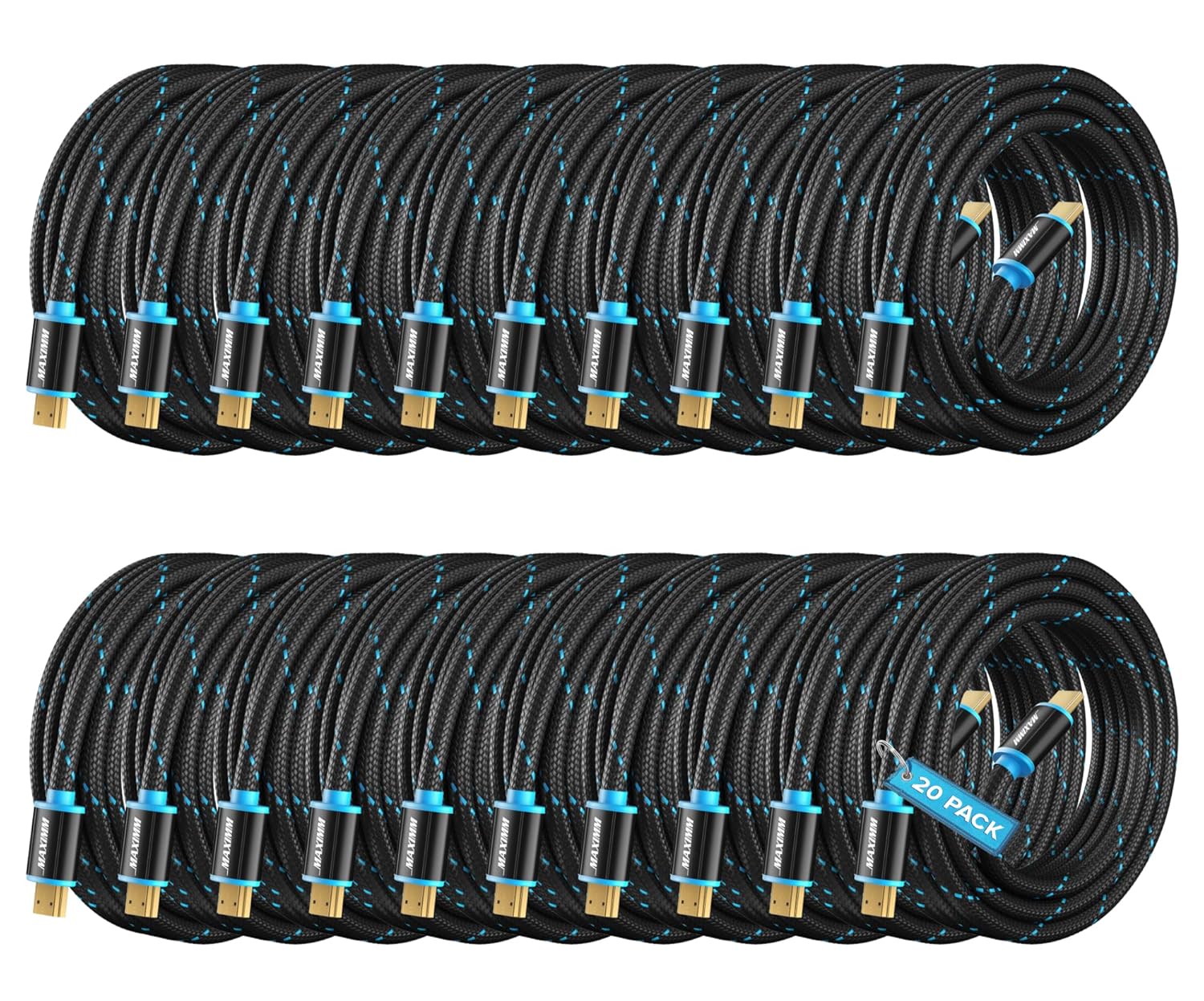 4K HDMI Cable Pack 10 Foot High Speed 18Gbps for Monitors