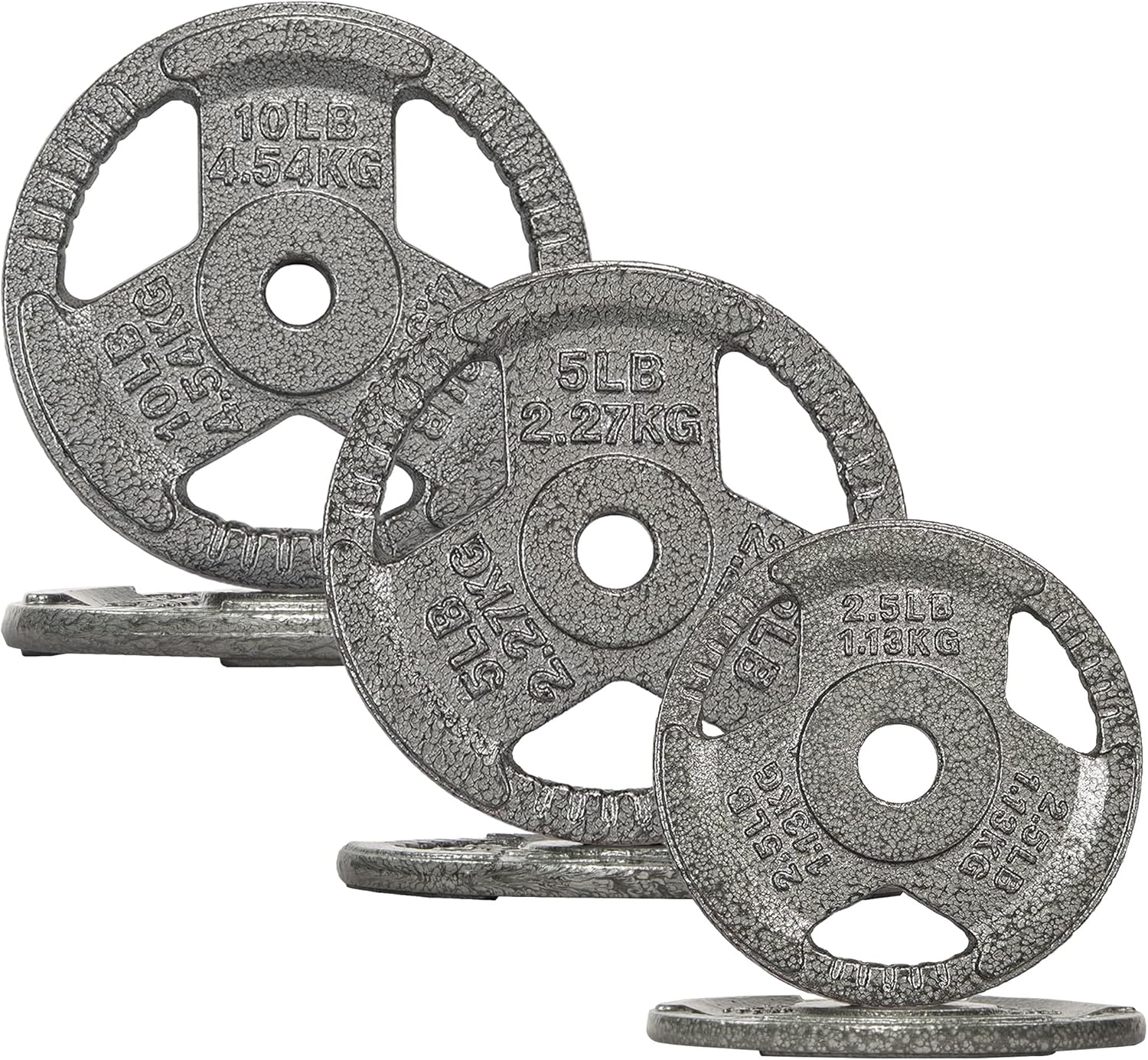 Standard Cast Iron 1-Inch Weight Plate Sets for Strength Training
