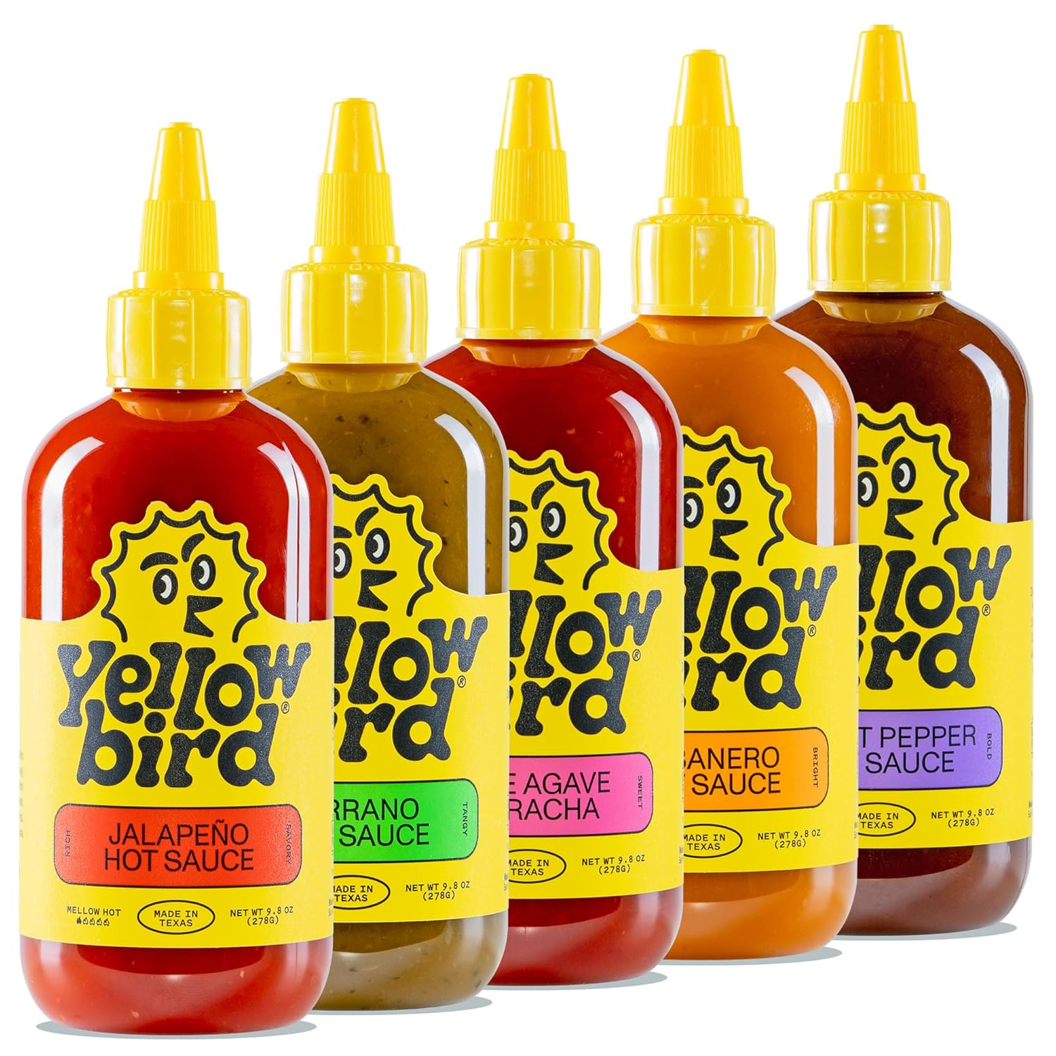 Yellowbird Classic Hot Sauce Variety Set for Every Taste Bud