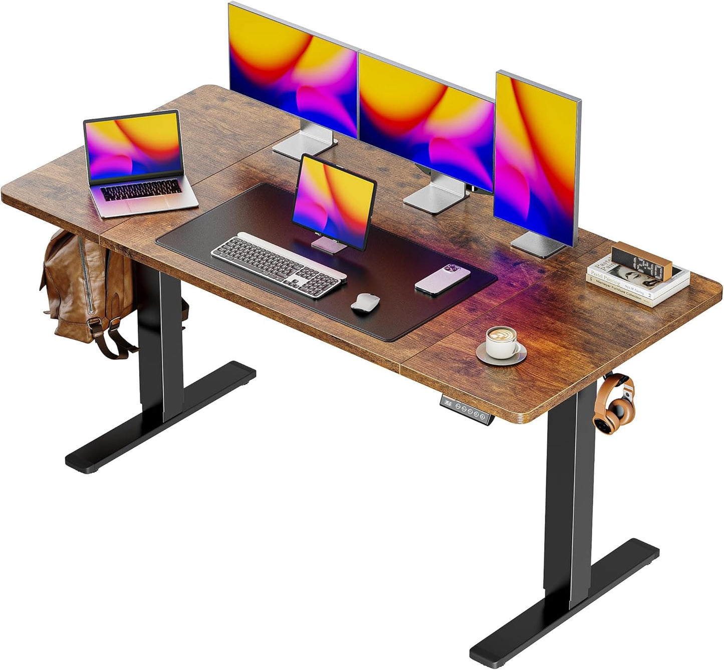 Height Adjustable Electric Standing Desk w/ 3 Preset Heights