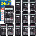 24 Pack Scientific Calculators Bulk 2-Line Large Screen Display