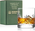 Whiskey Glass for Men - 11oz Crystal Low Baller Tumbler - Thin Rim