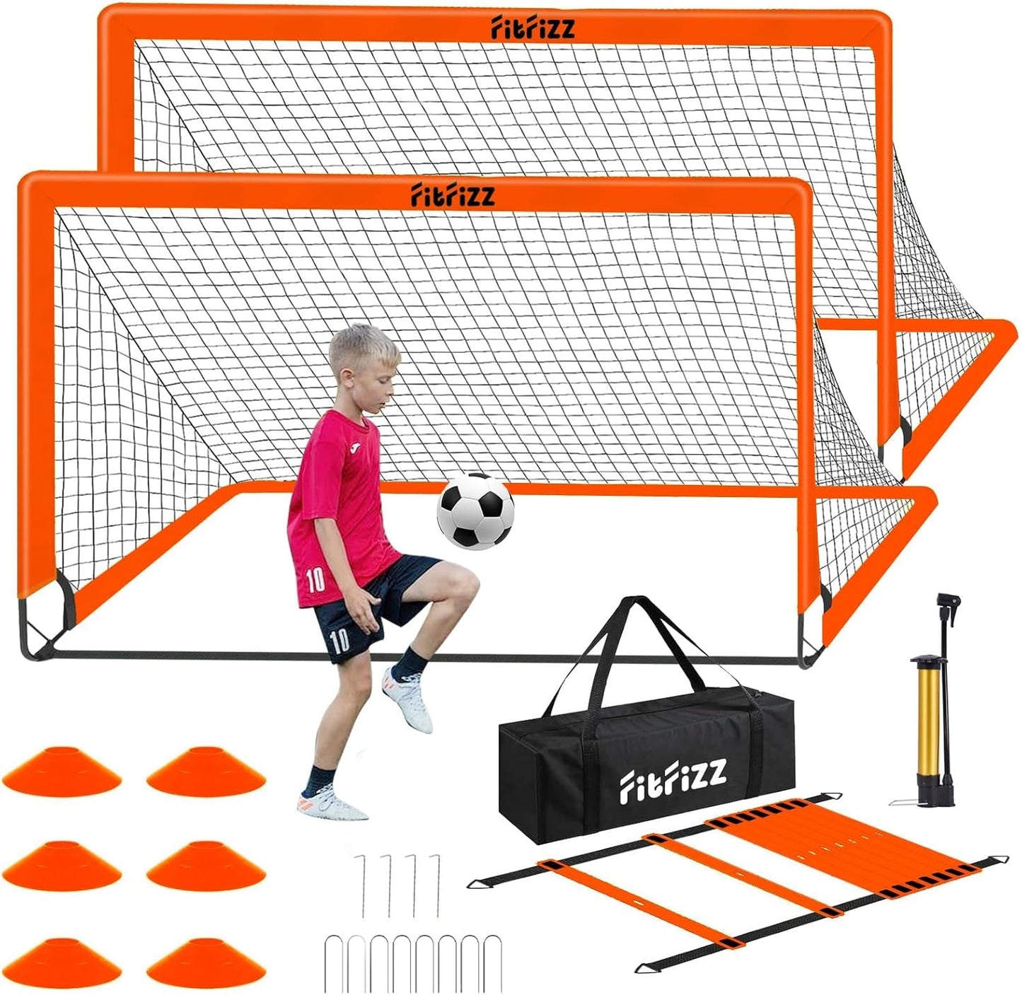 Soccer Goals for Backyard Training - Portable Pop Up Set