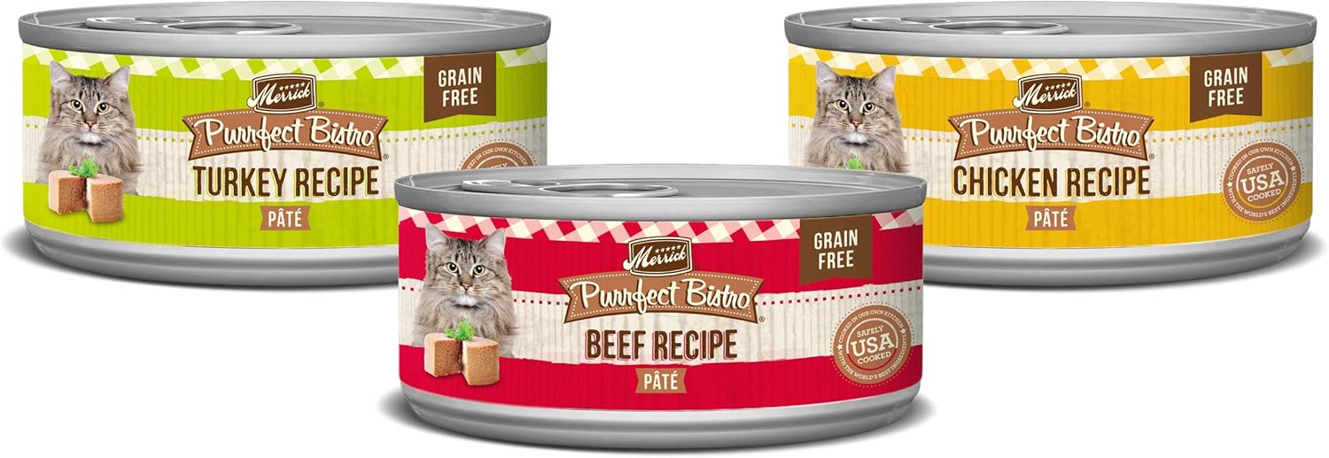 Merrick Purrfect Bistro Grain Free Wet Cat Food Variety Pack