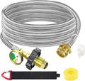 15FT Propane Adapter Hose 1lb to 20lb Converter - Stainless Braided