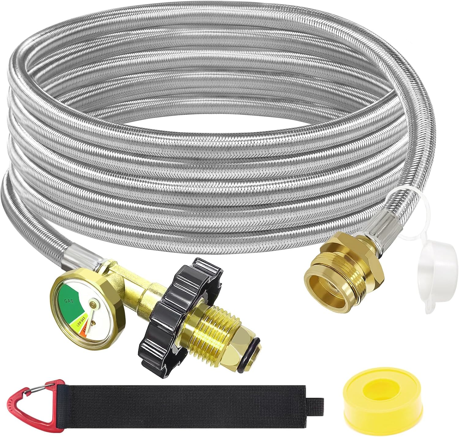 15FT Propane Adapter Hose for Buddy Heater and Coleman Stove