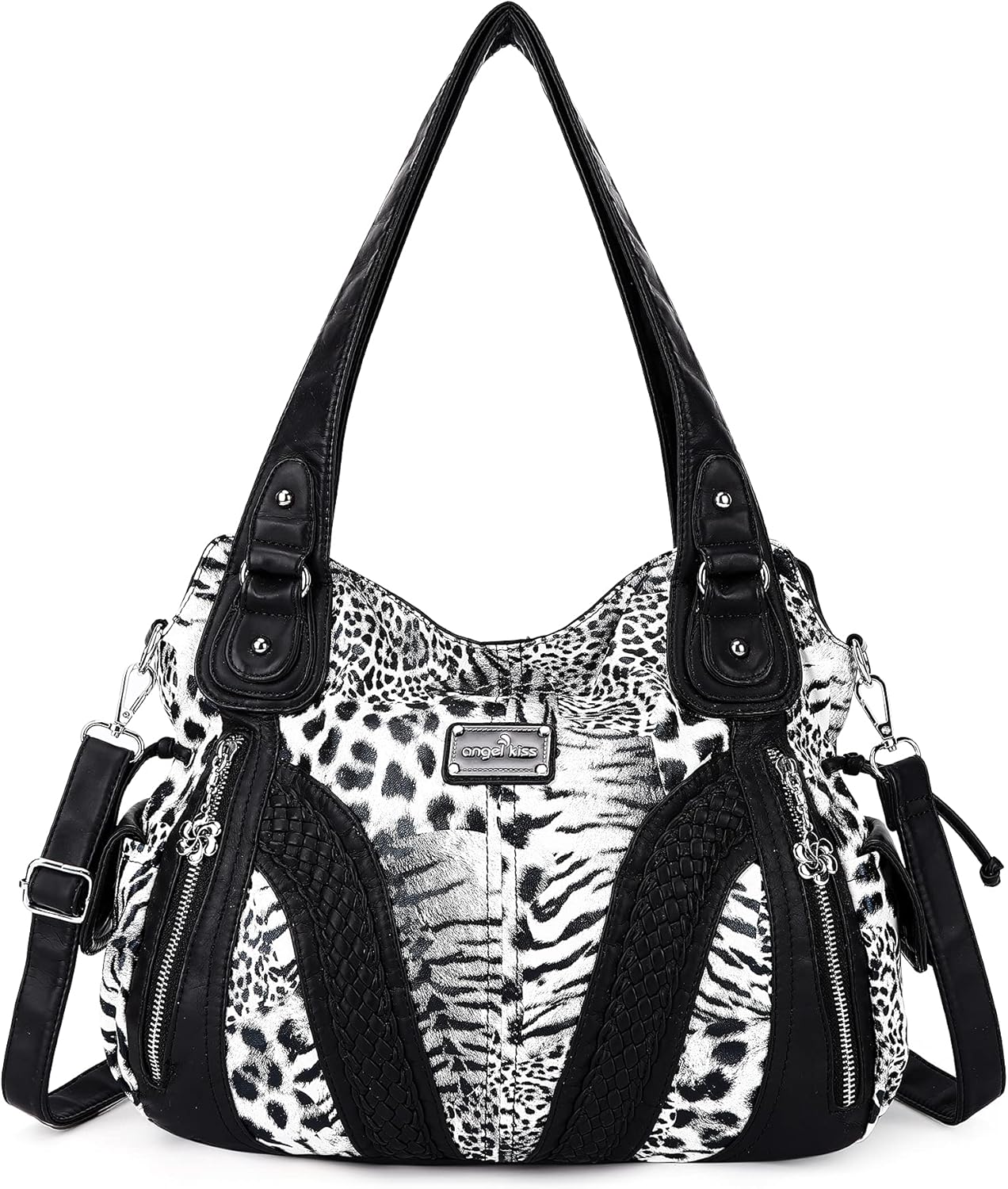 Fashion Tote Bag for Women - Stylish Washed Leather Handbag
