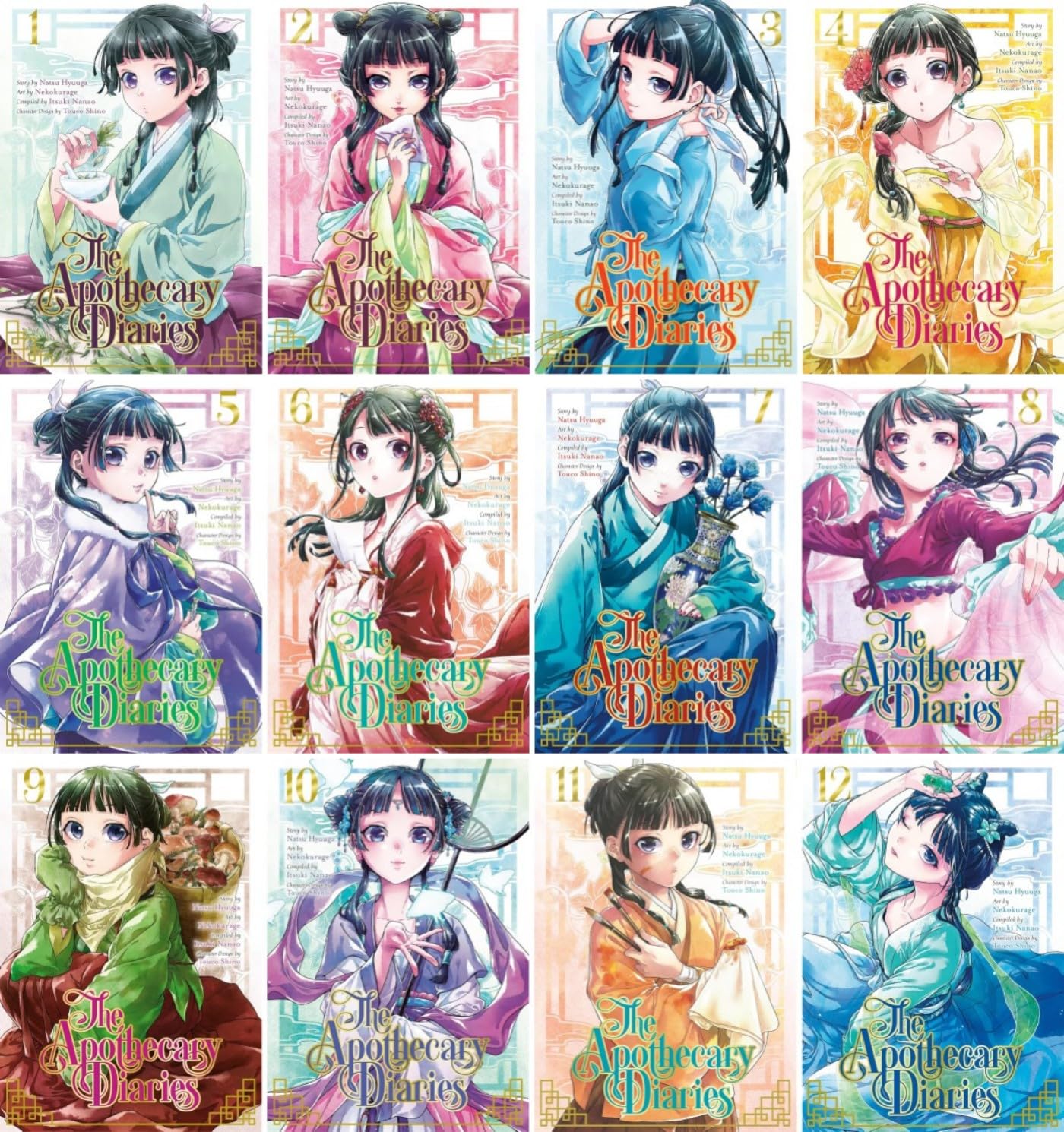 The Apothecary Diaries Manga Series 12 Books Set for Enthusiasts