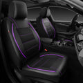 CAR PASS Universal Fit Piping Leather Front Seat Covers - Waterproof