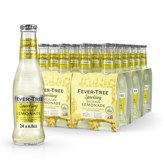 Fever-Tree Sparkling Sicilian Lemonade - Premium Mixer for Drinks