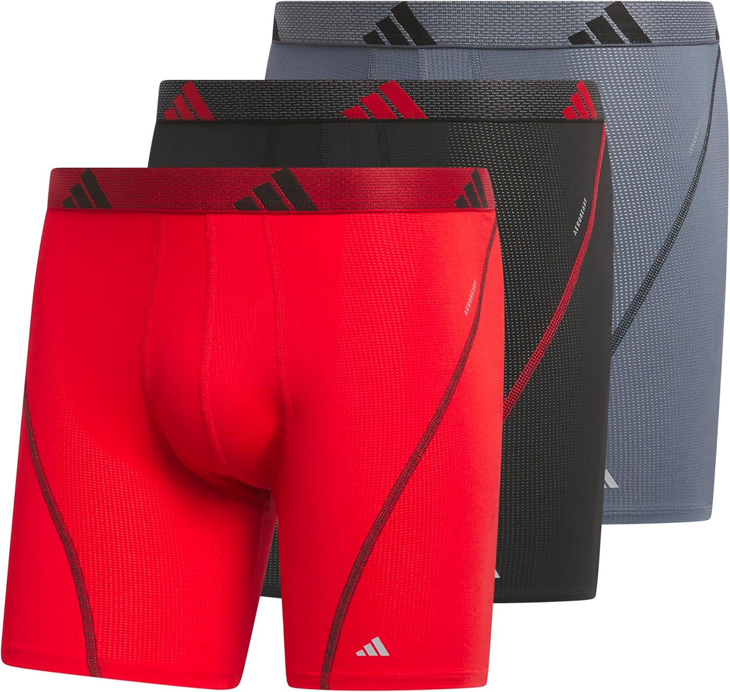 adidas Men's Performance Athletic Mesh Boxer Briefs 3-Pack