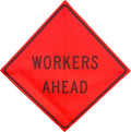 Durable 48 x 48 OrangeGear Safety Mesh Traffic Signs for Visibility
