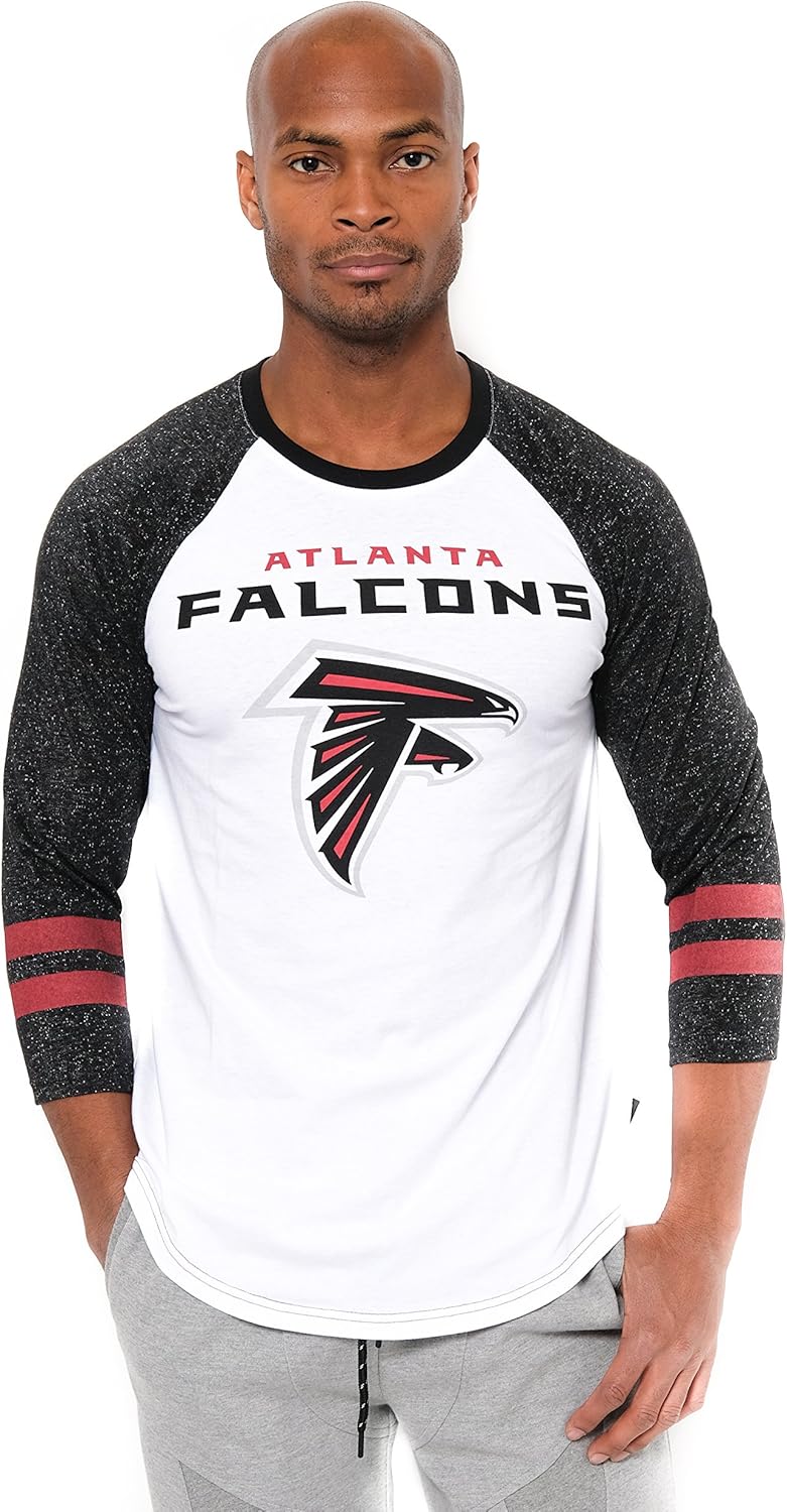 Ultra Game NFL Official Super Soft Raglan Baseball T-Shirt