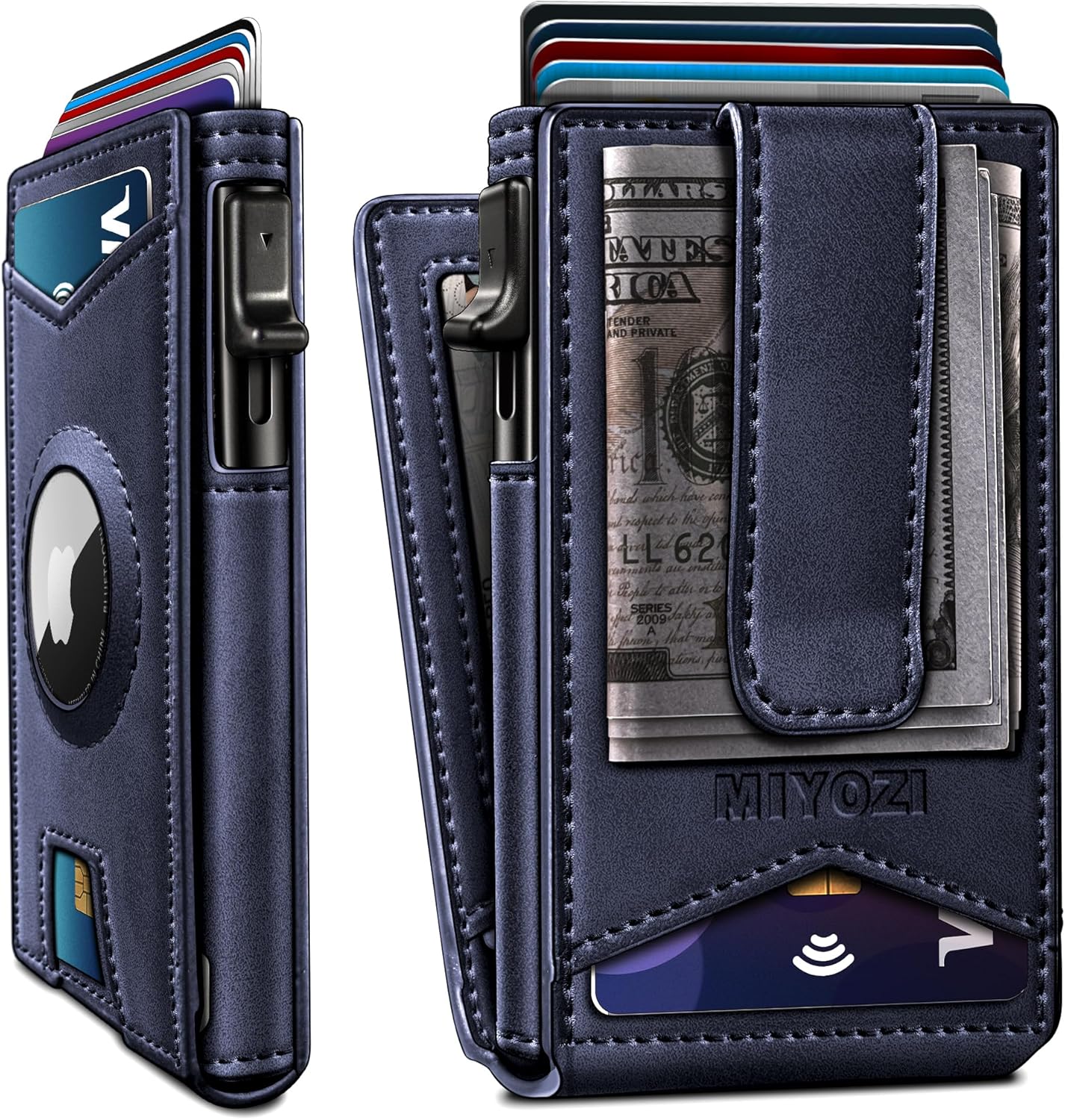 Airtag Wallet for Men by miyozi - Slim RFID Blocking Design