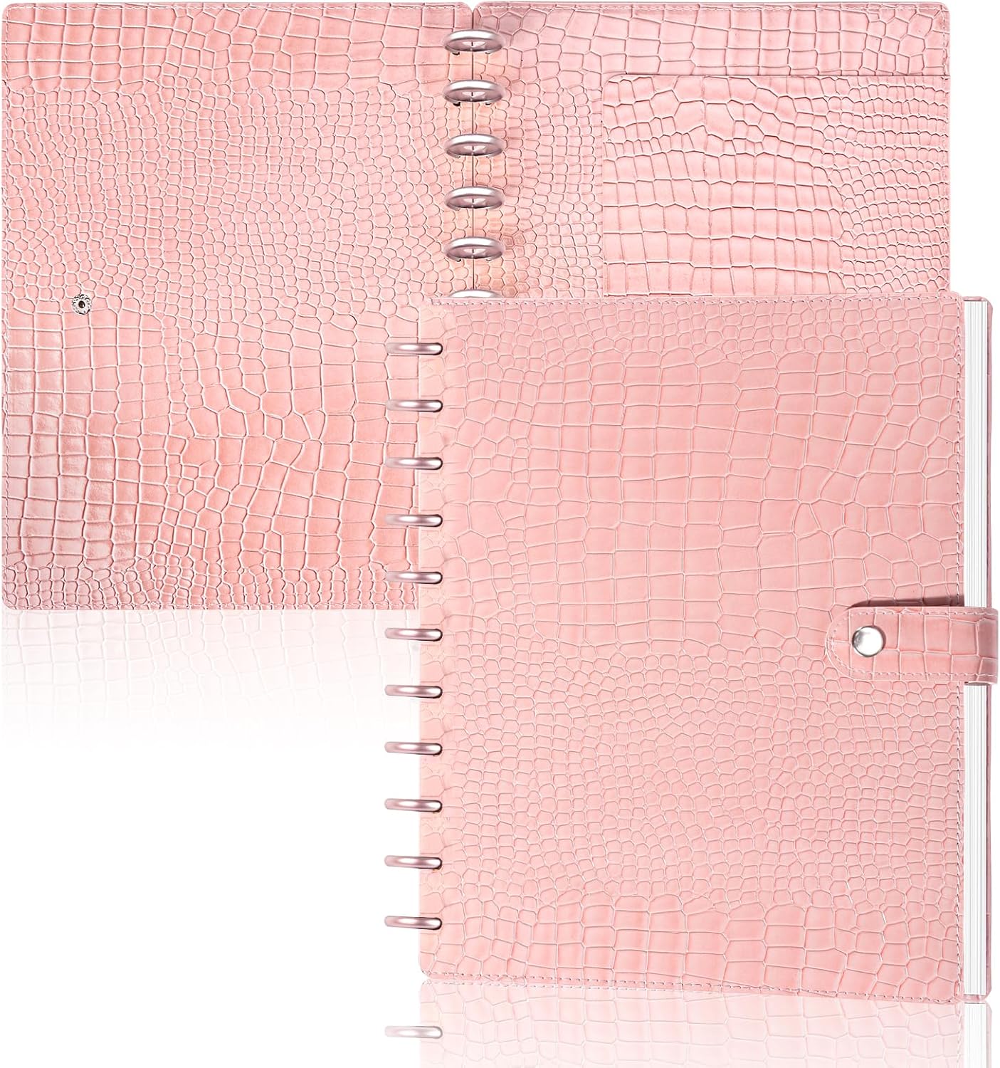 WANGDEFA Leather Discbound Cover & Disc Set - Organize in Style!