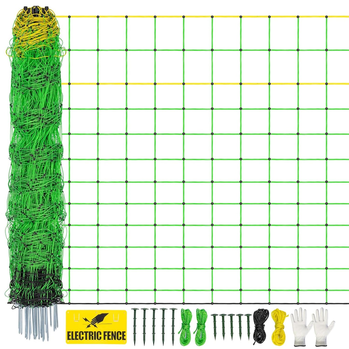 Portable Electric Fence Netting for Livestock and Gardens