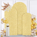 Sequin Arch Cover Set of 3 Gold Wedding Arch Covers - Sparkle Backdrop