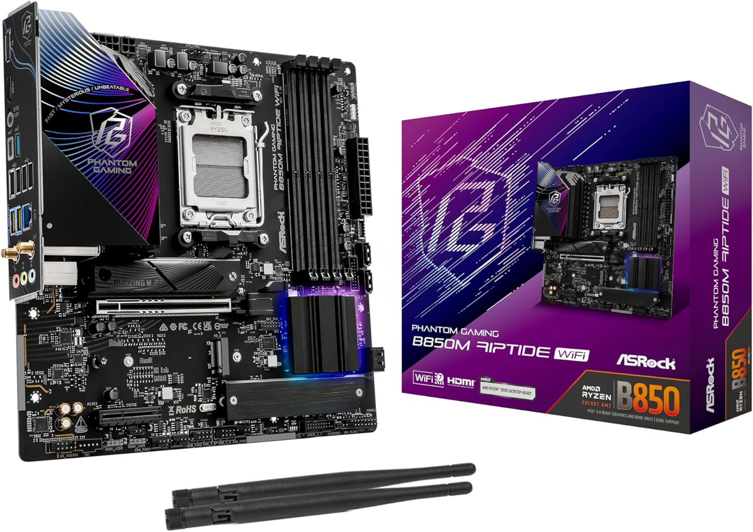 ASRock B850M Phantom Gaming Riptide WiFi 7 Motherboard Review