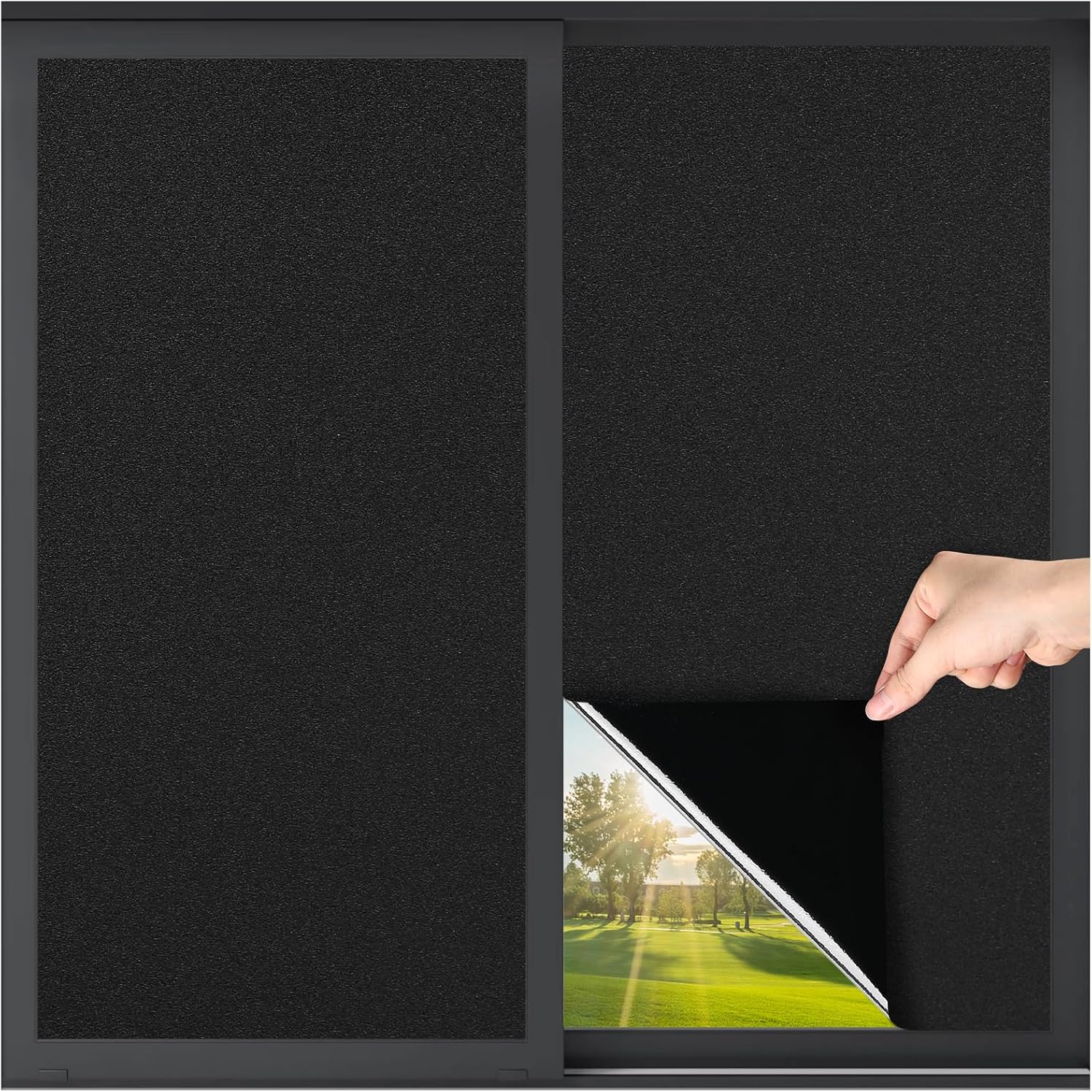 LUTE Blackout Window Film for Total Light Blocking Privacy