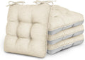 Memory Foam Chair Cushions Set of 4 - Thick Comfortable Seat Pads