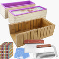 Silicone Soap Mold Kit 2 PCS with Slicers - Complete Soap Loaf Set