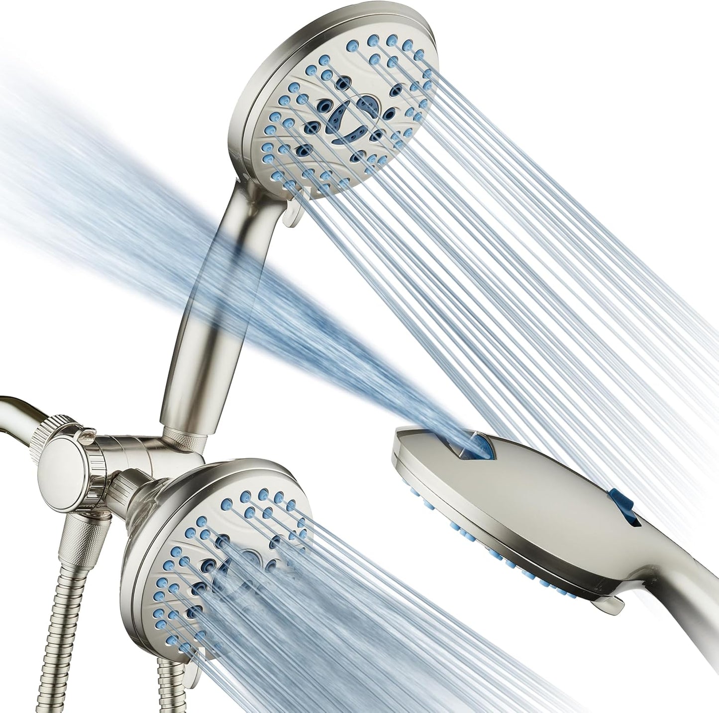 High Pressure 48-setting Rain & Handheld Shower Head Combo