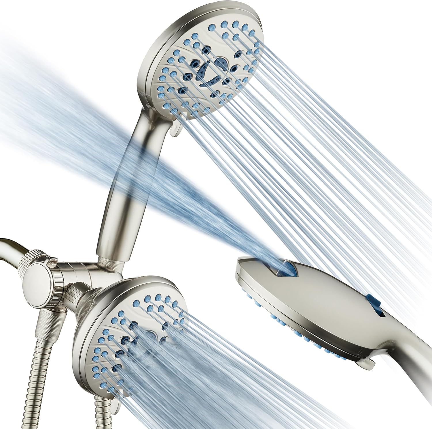 High Pressure 48-setting Rain & Handheld Shower Head Combo