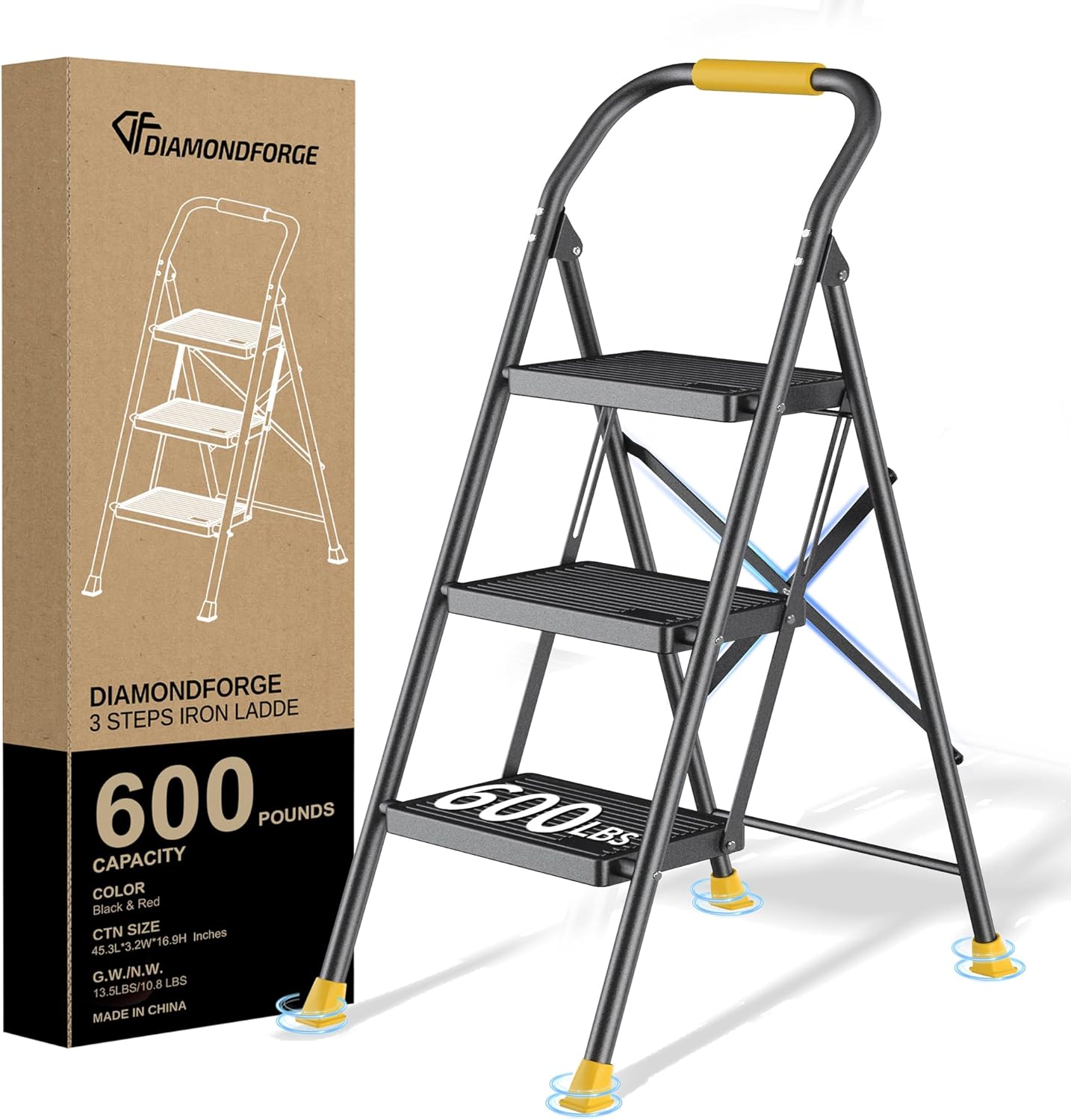 Step Ladder Foldable Folding Stool for Home Adults Kitchen