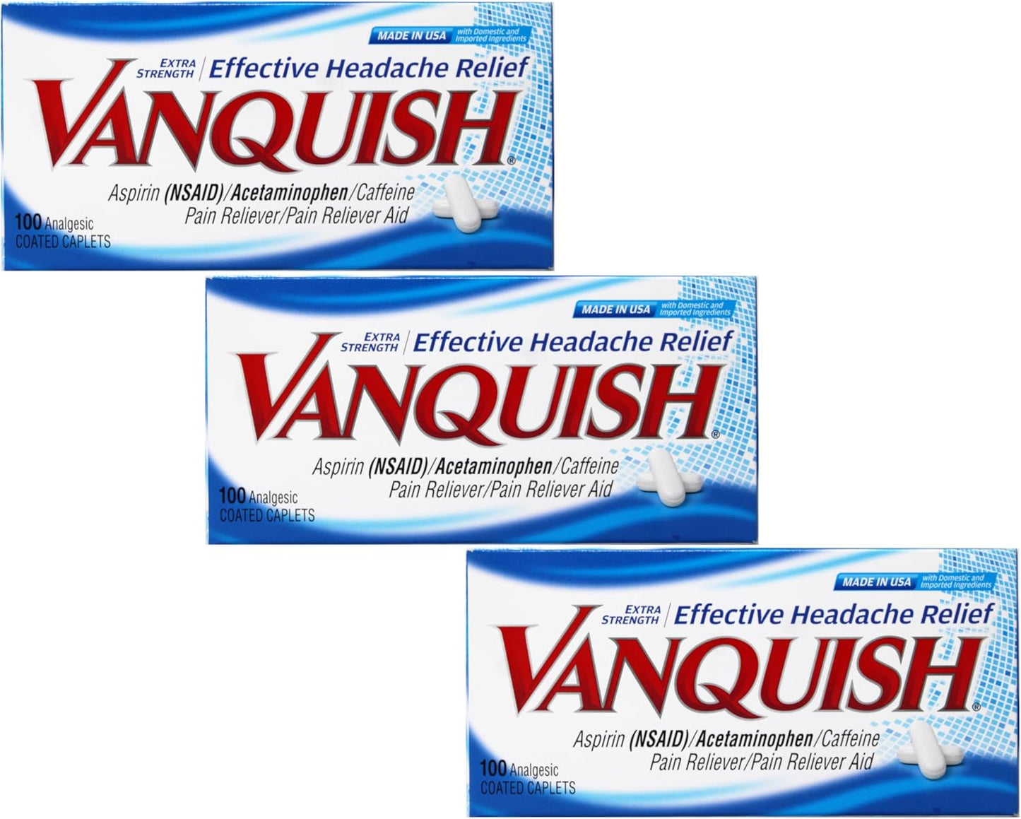 Vanquish Extra Strength Pain Reliever Caplets for Fast Relief