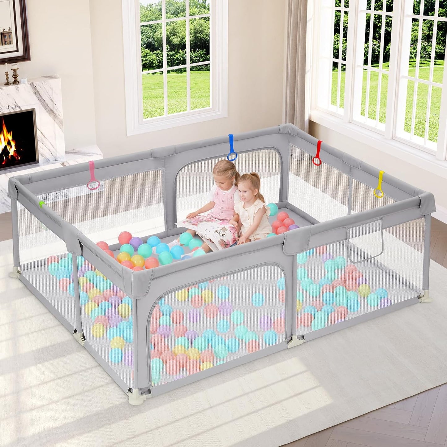 Dripex Large Baby Playpen for Safe Indoor & Outdoor Play